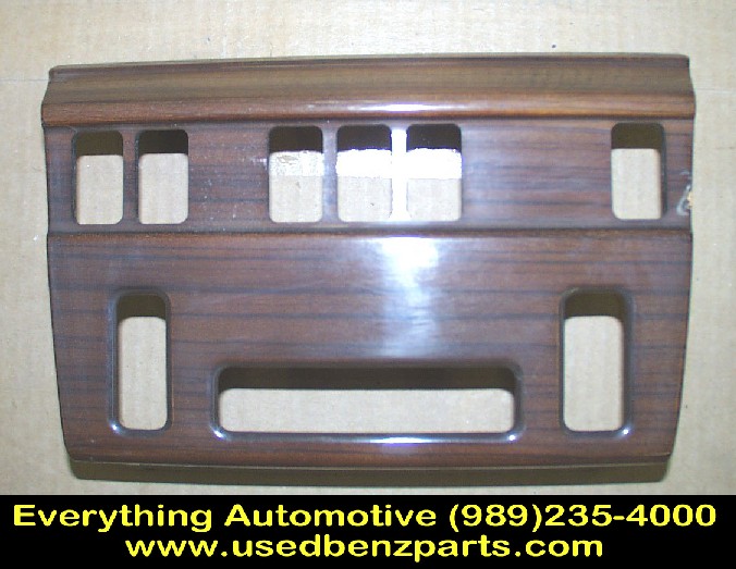 W124 Center dash wood switch plate Removed from'89 300E
